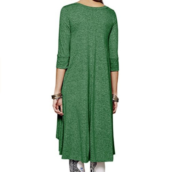 boho henley dress / tunic top - Picture 3 of 6